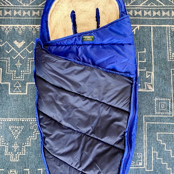 L.L. Bean Blue stroller bunting / stroller sleeping bag - Picture 1 of 3